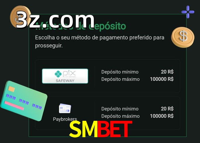 O cassino SMBETbet oferece uma grande variedade de métodos de pagamento